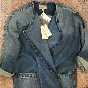 Current Elliot Never worn oversized denim jacket